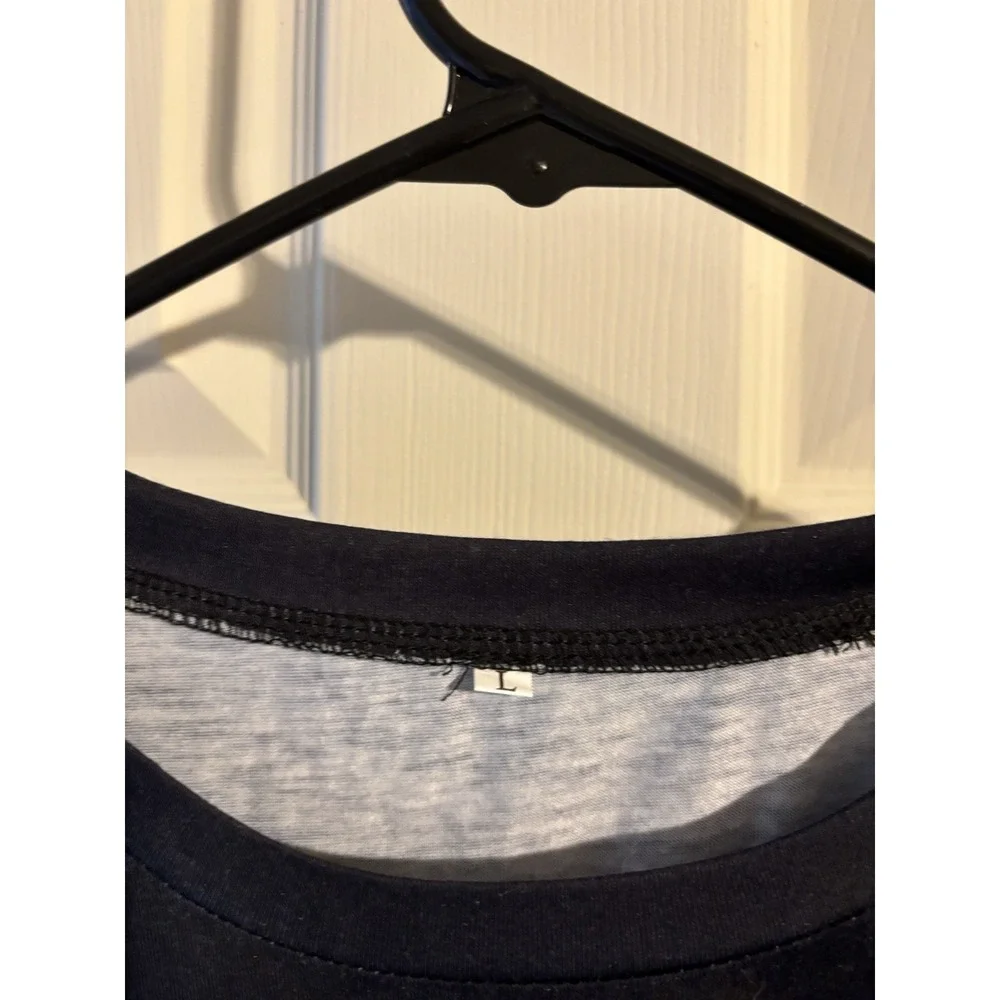 Black Men's Religious Cross Graphic Cotton T-Shirt Size L Short‎ Sleeve - Picture 2 of 3